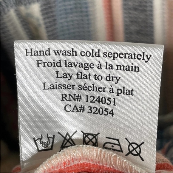 Anthropologie The Odells Monroe Striped Jumpsuit Multicolor V-Neck Pockets XS. - Picture 7 of 12